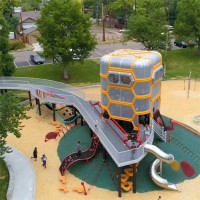 大型户外多功能组合滑梯